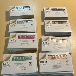 I’m selling 80 pairs of color street nails. They are $10 each or $800 for all.